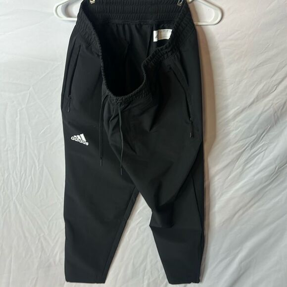 Adidas black track pants size large new without tags - Picture 1 of 8